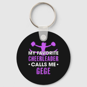 My Favourite Cheerleader Calls Me Gege Cheerleadin Keychain