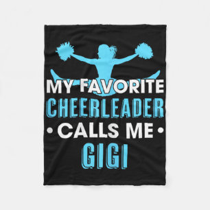 My Favourite Cheerleader Calls Me Gigi Cheerleadin Fleece Blanket