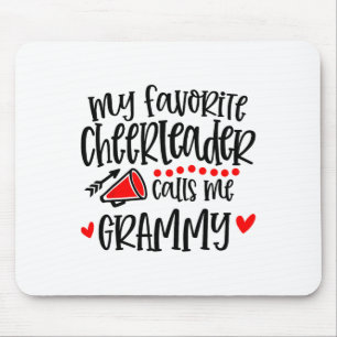 My Favourite Cheerleader Calls Me Grammy Funny Che Mouse Pad