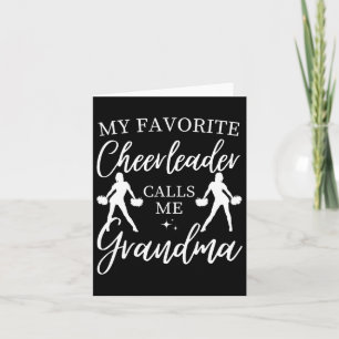 My Favourite Cheerleader Calls Me Grandma Sports C Card