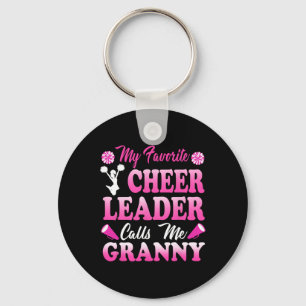 My Favourite Cheerleader Calls Me Granny Sports Ch Keychain