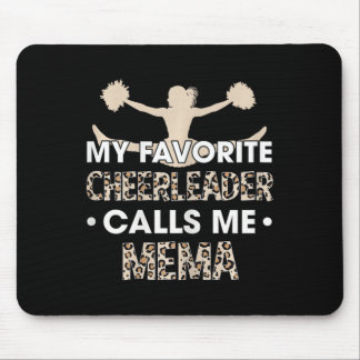 My Favourite Cheerleader Calls Me Mema Cheerleadin Mouse Pad