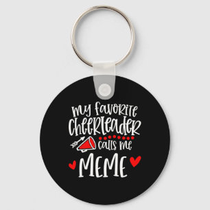My Favourite Cheerleader Calls Me Meme Funny Cheer Keychain