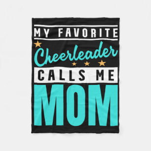 My Favourite Cheerleader Calls Me Mom, Cheerleader Fleece Blanket
