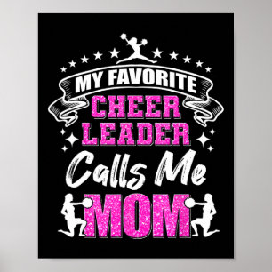 My Favourite Cheerleader Calls Me Mom Cheerleading Poster