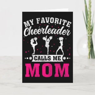My Favourite Cheerleader Calls Me Mom Mother's Day Card