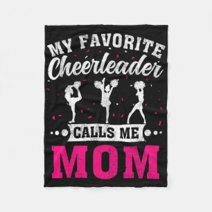My Favourite Cheerleader Calls Me Mom Mother's Day Fleece Blanket