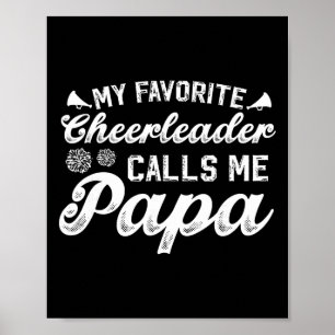 My Favourite Cheerleader Papa Cheer Papa Cheerlead Poster