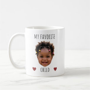 My Favourite Child Custom Photo Face Coffee Mug