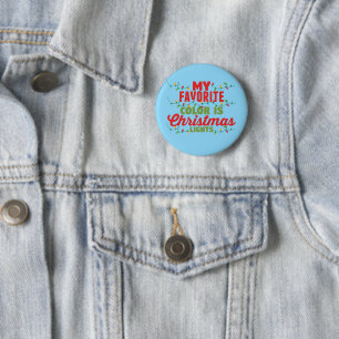 My Favourite Colour Is Christmas Lights 2 Inch Round Button