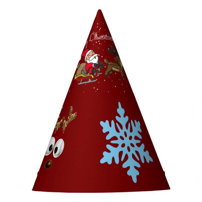 My Favourite Colour Is Christmas Lights Party Hat (Front)
