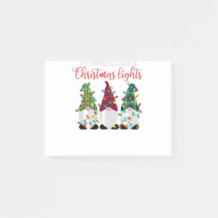 My Favourite Colour Is Christmas Lights Three Gnom Post-it Notes