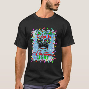 My Favourite Colour Is Christmas Lights Women Mess T-Shirt