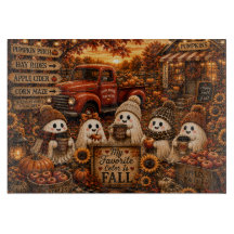 My Favourite Colour Is Fall Ghosts Red Truck Pumpk
