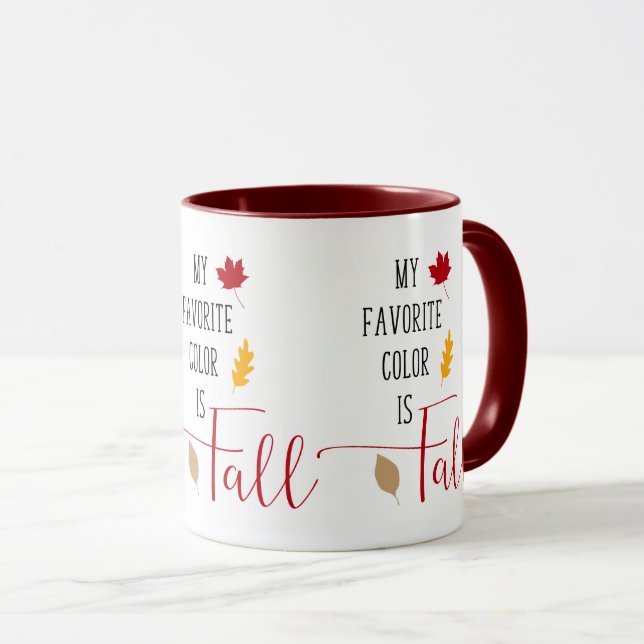 My Favourite Colour Is Fall Mug (Front Right)