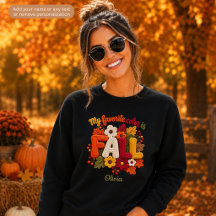 My Favourite Colour is Fall Personalized Womens
