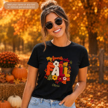 My Favourite Colour is Fall Personalized Womens