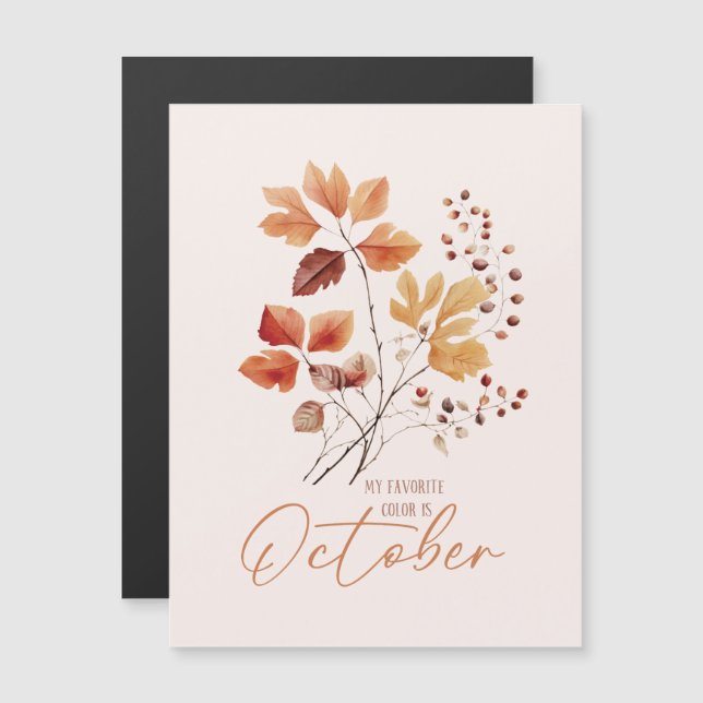 My Favourite Colour Is October –Autumn Leaves & Pi (Front/Back)