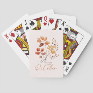 My Favourite Colour Is October –Autumn Leaves & Pi Playing Cards