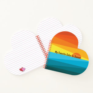 My Favourite Colour Is Sunset  Notebook