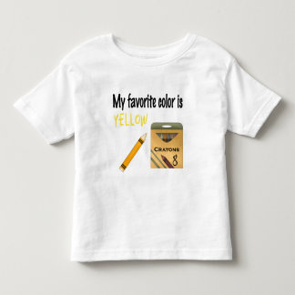 My Favourite Colour is Yellow Toddler T-shirt