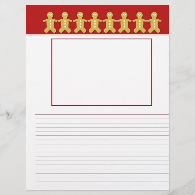 My Favourite Cookies recipe pages with photo space (Front)