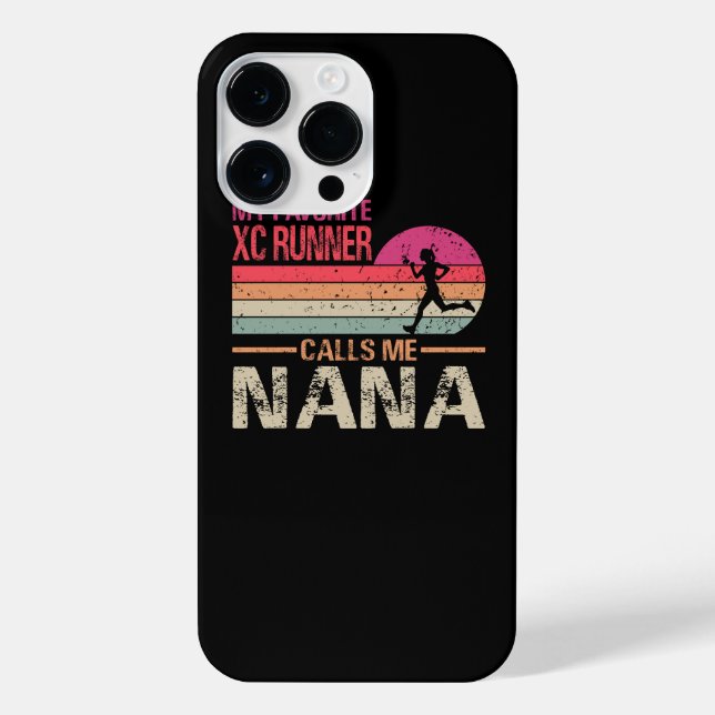 My Favourite Cross Country Runner Calls Me Nana -  iPhone Case (Back)
