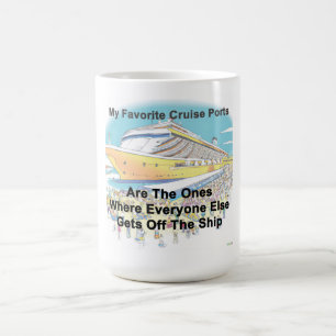 My Favourite Cruise Ports coffee mug