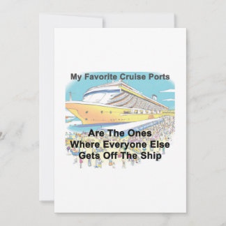 My Favourite Cruise Ports - INVITATION