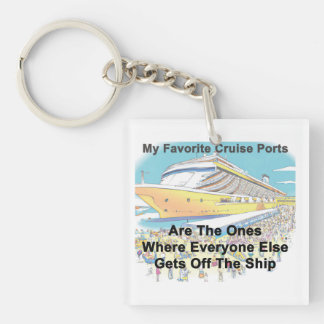 My Favourite Cruise Ports - KEY CHAIN