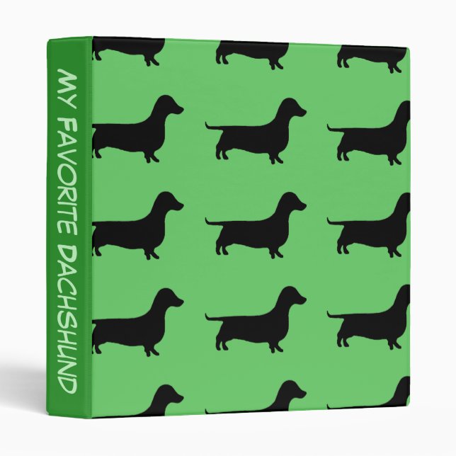 My Favourite Dachshund Binder Any Colour (Front/Spine)