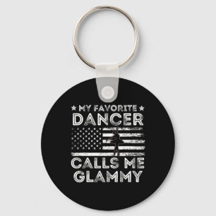 My Favourite Dancer Calls Me Glammy Dance Ballet M Keychain