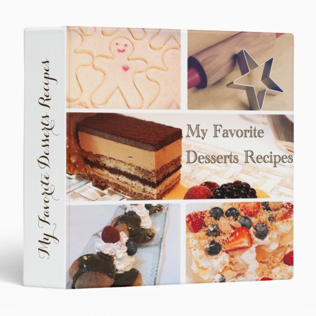 My favourite desserts recipes 1,5'' Binder (Front/Spine)