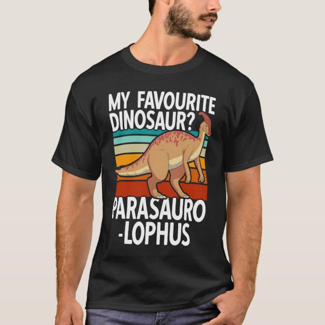 My favourite dinosaur Parasaurolophus T-Shirt (Front)