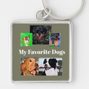 My Favourite Dogs Create Your Own 5-place   Keychain