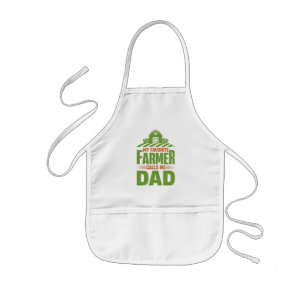 My Favourite Farmer Calls Me Dad Kids Apron