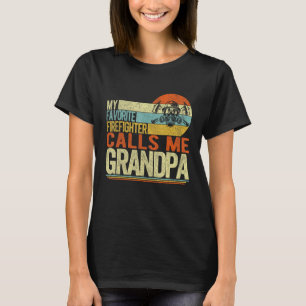 My Favourite Firefighter Calls Me Grandpa Father s T-Shirt