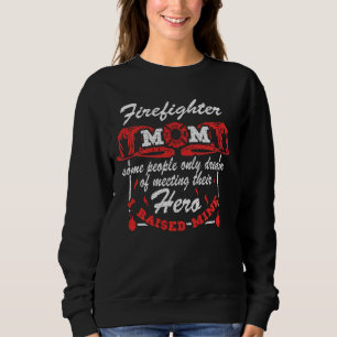 My Favourite Firefighter Calls Me Mom - USA Flag - Sweatshirt