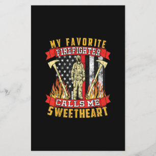 My Favourite Firefighter Calls Me Sweetheart Flyer
