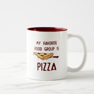 My Favourite Food Group is Pizza Two-Tone Coffee Mug