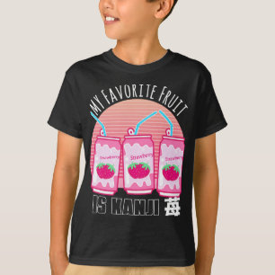 My favourite fruit is Strawberry Soda Japanese Aes T-Shirt