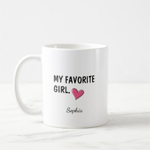 My Favourite Girl Personalized Daughter Gift Coffee Mug