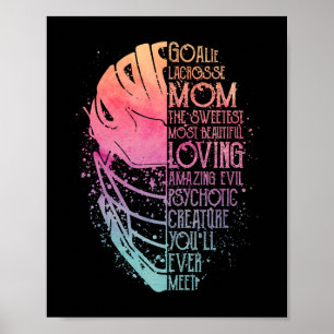 My Favourite Goalie Calls Me Mom Goalie Lacrosse M Poster