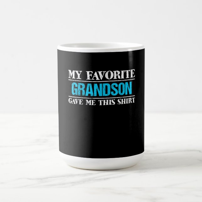 My Favourite Grandson Gave Me This Family Grandfat Coffee Mug (Center)
