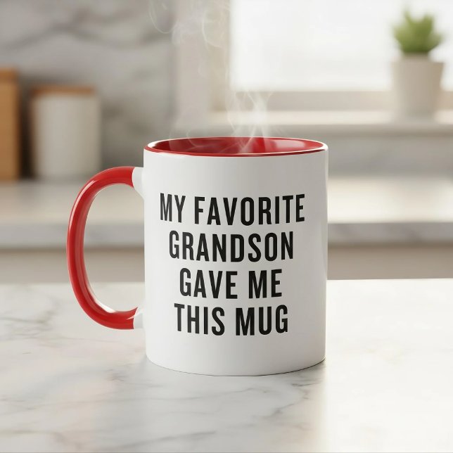 My Favourite Grandson Gave Me This Mug Funny (Creator Uploaded)