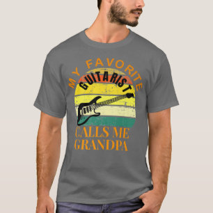 My Favourite Guitar Player Calls me Grandpa Guitar T-Shirt