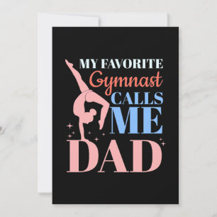My Favourite Gymnast Calls Me Daddy Invitation