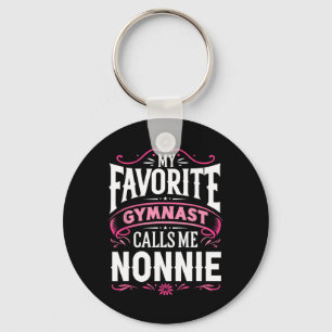 My Favourite Gymnast Calls Me Nonnie Gymnastics Keychain