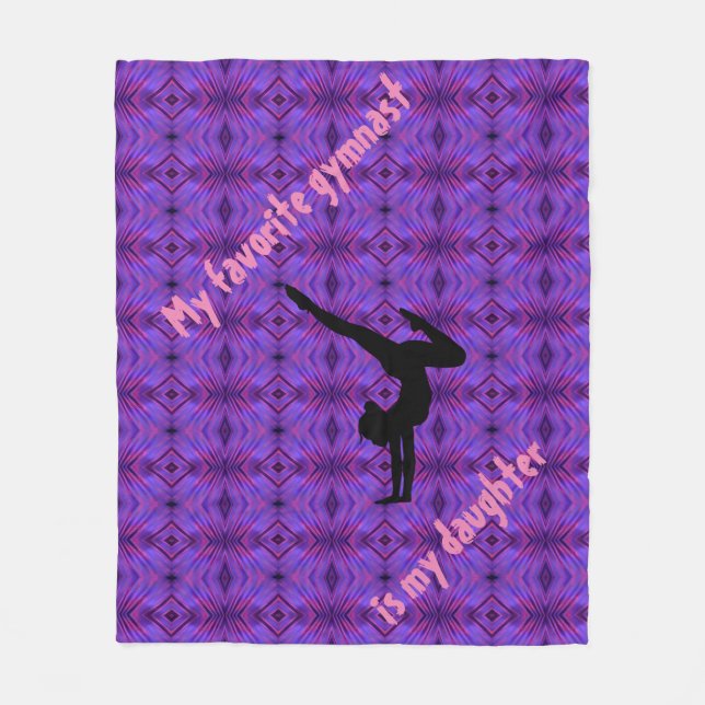 My favourite gymnast is my daughter blanket (Front)
