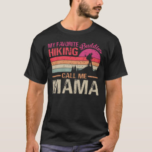 My Favourite Hiking Buddies Call Me Mama Vintage M T-Shirt